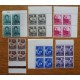 ARGENTINA 1950 GJ 987/92 SAN MARTIN EFIRA SERIE COMPLETA DE ESTAMPILLAS MINT EN CUADROS U$ 84
